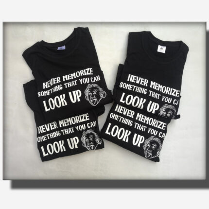 t-shirt never memorize something that you can look up stampariseto