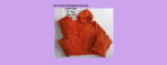 ζακέτα πορτοκαλί fleece stampariseto