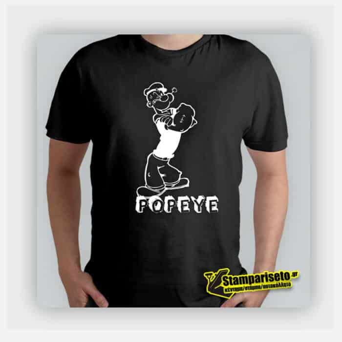 t-shirt popeye στάμπα βινυλίυ stampariseto.gr Πετρούπολη