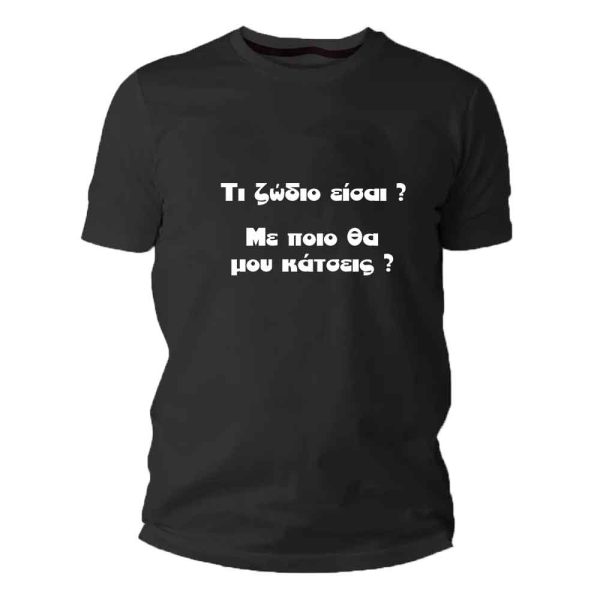 Τι ζώδιο είσαι; Με ποιό θα μου κάτσεις; t-shirt διάφορα χρώματα